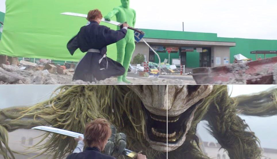 Bleach Live Action Filminin Grand Fisher Sahnesinin Kamera Arkası