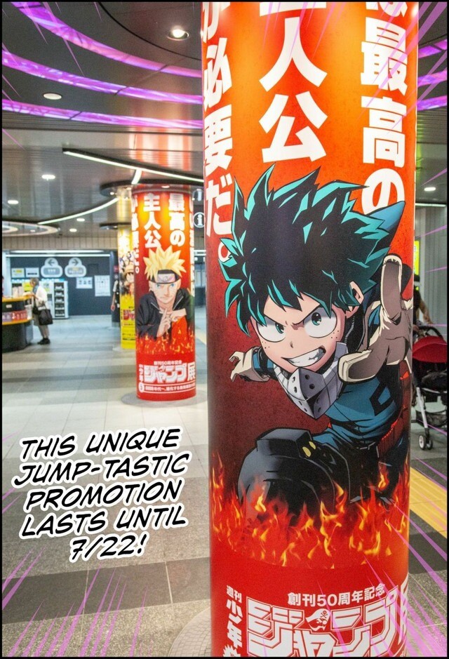 Tokyo Metrosu Shonen Jump Karakterleriyle Dolu